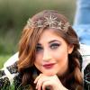 Minkissy Rhinestone Star Crown - Bridal Wedding Tiara Crowns Crystal Headband Golden view 4