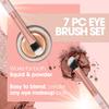 Lamora Eyeshadow Brush Set - Precision Eyeshadow Brushes For Blending Smudging Shading Defining Powdered and Liquid Eye Make-Up - 7Pc Pro Eye Makeup Brushes With Vegan Bristles view 3