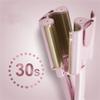 32mm Curling Iron 3 Barrel Curling Wand for Long Hair, Triple Barrel Hair Curler, Fast Heating Ceramic 1.25 inch Hair Crimper Tool Dual Voltage view 3