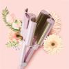 32mm Curling Iron 3 Barrel Curling Wand for Long Hair, Triple Barrel Hair Curler, Fast Heating Ceramic 1.25 inch Hair Crimper Tool Dual Voltage view 4