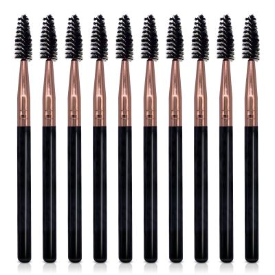 UorPoto Mascara Brush Wands Makeup Lash Spoolies Set 10Pcs Spooly Eyelash Eyebrow Brushes Applicators for Extensions