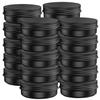 20 Pcs 2 Ounce Aluminum Tin Jars Containers Leak Proof Cosmetic Tin Jars Containers Round Screw Lids for Cosmetic, Salves, Balms, Lip Balm or Others, 60mL Black view 1