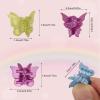 100 Pieces Butterfly Pastel Mini Hair Claw Clips, Tiweio Hair Accessories for Women and Girls - 14 Metallic Colors with Box Package view 2