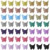 100 Pieces Butterfly Pastel Mini Hair Claw Clips, Tiweio Hair Accessories for Women and Girls - 14 Metallic Colors with Box Package view 4