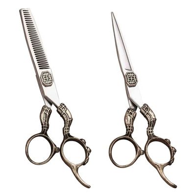 Professional Hair Cutting Shears, 6 Inch Barber Shears Japanese Steel Vg10 Hairdressing Salon Barber Scissors Set Hair Tools Professional (Color : Scissors Set)