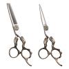Professional Hair Cutting Shears, 6 Inch Barber Shears Japanese Steel Vg10 Hairdressing Salon Barber Scissors Set Hair Tools Professional (Color : Scissors Set) view 1