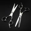 Professional Hair Cutting Shears, 6 Inch Silver 9CR Stainless Steel Professional Haircutter Salon Barber Scissors Hair Set view 2