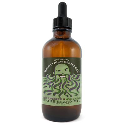 Grapeseed and Avocado Pure Beard Oil (4oz)