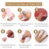 DANMANR Square Press on Nails Short Fake Nails French Acrylic Full Cover False Nails for Women and Girls 24PCS (White French) view 4