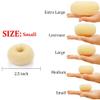 TwistyTieLB Hair Donut Bun Maker, 2PCS Small Size (2.5 Inch/Beige Blonde) for Kid, Ring Style Bun for Short and Thin Hair view 2