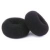 TwistyTieLB Hair Bun Maker, Extra Small 2.5 Inch Donut Chignon Shaper for Kids' Short Thin Hair, Ring Style Bun, 2PCS (Black) view 1