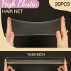 Fandamei 20PCS Hair Nets Invisible, Gold Elastic Edge Mesh, 20inch(50cm), for Bun & 40PCS U Shaped Hair Pins, Gold, 2.4inch(6cm), for Women, girls, Ballet Bun Maker Dance view 2
