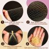 Fandamei 20PCS Hair Nets Invisible, Gold Elastic Edge Mesh, 20inch(50cm), for Bun & 40PCS U Shaped Hair Pins, Gold, 2.4inch(6cm), for Women, girls, Ballet Bun Maker Dance view 3