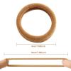 100 Pcs Thick Seamless Hair Ties, Ponytail Holders Hair Accessories No Damage for Thick Hair Christmas Gift(Light Brown Colors) view 4