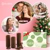 100 Pcs Thick Seamless Hair Ties, Ponytail Holders Hair Accessories No Damage for Thick Hair Christmas Gift(Dark Brown Colors) view 2
