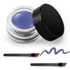 Erinde Purple Gel Eyeliner, Waterproof Cream Eyeliner Gel Pot, High-Intensity Pigments Long Lasting Smudge-Proof Eye Liner Halloween Makeup, Waterline Matte Eye Liner with 2PCS Brushes, 11 Taro Purple view 1