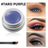 Erinde Purple Gel Eyeliner, Waterproof Cream Eyeliner Gel Pot, High-Intensity Pigments Long Lasting Smudge-Proof Eye Liner Halloween Makeup, Waterline Matte Eye Liner with 2PCS Brushes, 11 Taro Purple view 2
