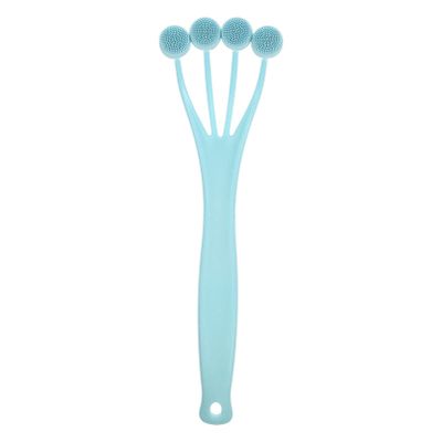 Beavorty Body Exfoliating Brush Bristles Ergonomic Handle Shower Back Scrubber for Skin Massage and Deep Cleaning Bathing Routine