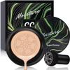 Air Cushion CC Cream Mushroom Head Cushion Foundation, BB Cream Face Makeup for Mature Skin Moisturizing Concealer Brighten Long-Lasting, Even Skin Tone for All Skin Types (Nude) view 1