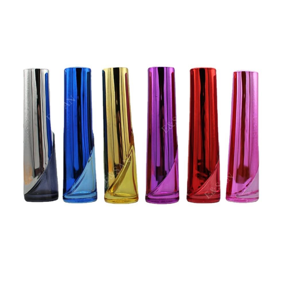 15ML Glass Perfume Bottle Two Ends Round Refill Portable Mini Empty Refillable Perfume Atomizer Color Gradient Empty Spray Small Sample Small Refillable Cosmetic Container For Perfume Essential Oils