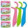 FAMILIFE Dental Floss Picks Kids flossers Toddler Threaders Children Unwaxed Unflavored Fluoride Free 200 Picks and 100% Stainless Steel Ingrown Toenail File and Lifter Double Sided with Storage Case view 2