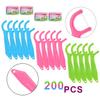 FAMILIFE Dental Floss Picks Kids flossers Toddler Threaders Children Unwaxed Unflavored Fluoride Free 200 Picks and 100% Stainless Steel Ingrown Toenail File and Lifter Double Sided with Storage Case view 4