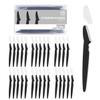 MoHern Dermaplaning Tool for Face, 30 Pcs Dermaplane Razor for Face, Multipurpose Face Razors for Women and Men, Black view 1