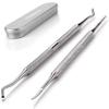 FAMILIFE Dental Floss Picks 240 Picks Threader Flosser with 4 Travel Cases, flossing and Stainless Steel Ingrown Toenail File and Lifter Double Sided with Storage Case (Ingrown Toenail File) view 3