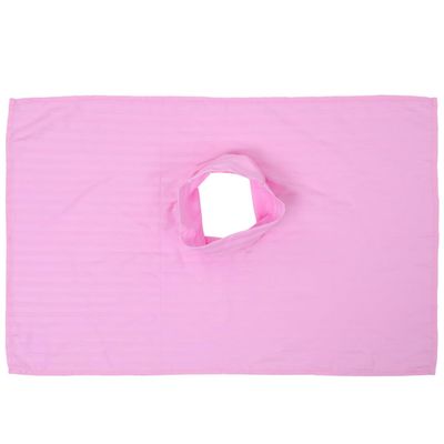EXCEART Spa Bed Cover with Face Hole 31.5X19.7 Inch Lightweight Disposable Massage Table Sheet Comfortable Satin Massage Cloth for Beauty Salon Therapy
