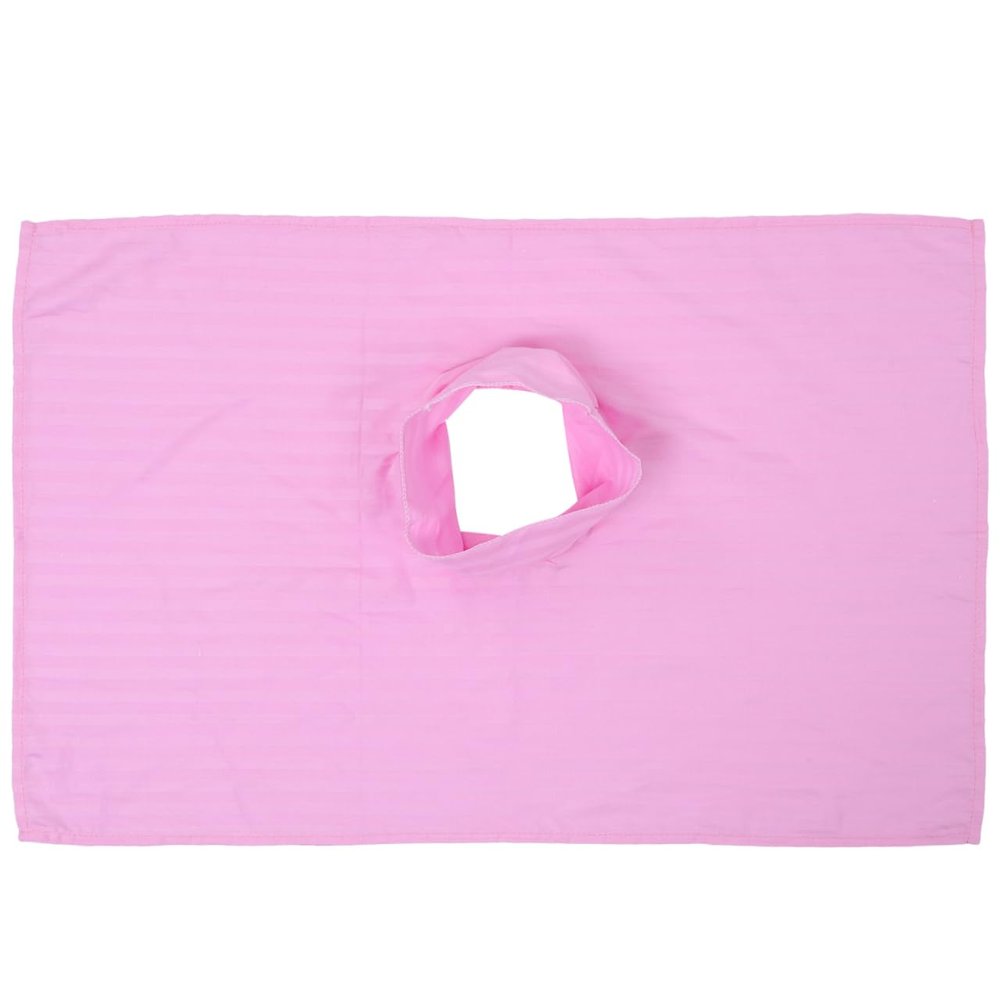 EXCEART Spa Bed Cover with Face Hole 31.5X19.7 Inch Lightweight Disposable Massage Table Sheet Comfortable Satin Massage Cloth for Beauty Salon Therapy
