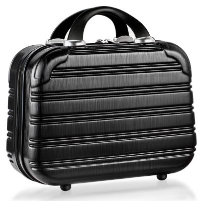 14-Inch Makeup Train Case Hardshell PC+ABS Travel Cosmetic Organizer, Makeup Storage Box for Toiletry Durable Portable Gifts for Women.