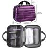 14-Inch Makeup Train Case Hardshell PC+ABS Travel Cosmetic Organizer, Makeup Storage Box for Toiletry Durable Portable Gifts for Women. view 4
