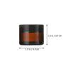 Beavorty 6sets Leak Glass Cream Sample Jars for Travel Refillable Face Cream Containers Reliable Lid Design Brown Bottles Black Caps for Skincare and Cosmetics view 3