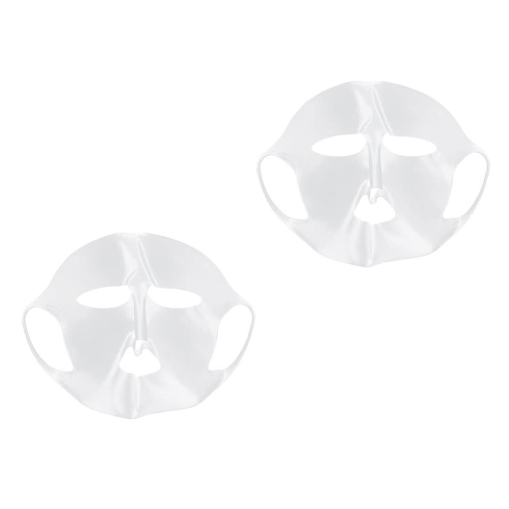 2pcs Resuable Mask Cover Silicone Mask Waterproof Mask Cover Beauty Face Moisturizing Mask