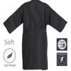 PERFEHAIR Salon Client Gown Robes Cape, Pack of 4, Hairdressing Gown Smock for Hair Stylist to Hair Cutting, Hair Coloring-Black view 3