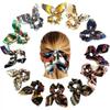 Bow Hair Bands,Chiffon Hair Scrunchies Solid Color Hair Tie with Bow scrunchie Elastic Headband Hair Ties Ponytail Holder For Women Girls (4PCS) view 2
