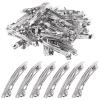 Wokape 80Pcs 3 Inch French Barrette Hair Clips, 80mm Metal Blank Hair Clips for Salon and Women Girls Hair Bows DIY Projects view 1