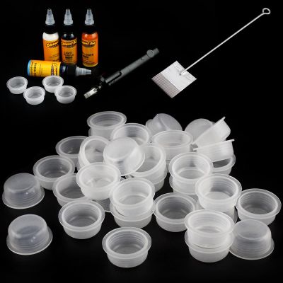 Tattoo Ink Caps Large-Denergy 100pcs Premium Mag Disposable Ink Cap Fit with 69 Big Magnum Needles