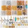 200pcs Hair Beads Jewelry, Dreadlocks Gem Crystal Charms, Metal Coils Rings, Gold And Silver Pendants,Braid Cuffs,Clips,Loc Tube Bead Braid Accessories for Braids Decoration view 1