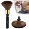 Neck Hair Duster Brush Professional Barber Brush Salon Home Barbershop Ultra Soft Gentle Fiber with Wooden Handle Large Hair Cutting Neck Duster Brush(Black) view 1