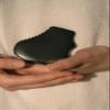 cure. Bian Stone Gua Sha Tool for Body  100% Natural Black Massage Stone for Lymphatic Drainage, Cellulite, and Muscle Relief view 3