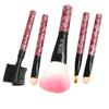 Ruilogod Red Plastic Handle 5 in 1 Makeup Tool Set Blusher Brush Eyebrow Comb(id:27 e4c b6 b4b ed4 view 1