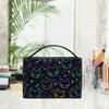 Goth Makeup Bag, Colorful Neon Cat Heads Makeup Organizer Bags Toiletry Bag Box Travel Cosmetic Bag Make Up Train Case for Women Teen Girl Ladies view 4