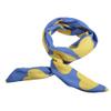 Ruilogod Yellow Heart Pattern Blue Chiffon Wrapped Metal Band Hair Ponytail Holder (id: 024 59a 0db 4c4 f84 view 1