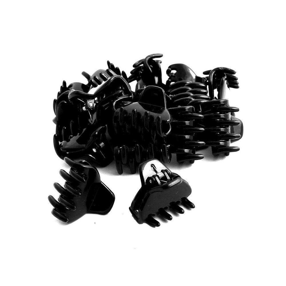 Ruilogod Plastic DIY Craft Hair Claw Grip Clip Clamp Hairpin 18pcs Black (id: 0f7 491 6f0 ebe 876