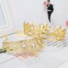 AOPRIE King & Queen Artemis Tiara and Crown for Women Men Crystal Hair Accessories for Wedding Prom Bridal Birthday Party Halloween Costume Christmas Gifts Gold Princess Tiara for Girls Boys view 4