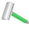 Ruilogod Men Silver Tone Green Double Edge Blade Plastic Handle Razor (id: 702 a5e 420 40a c4a view 1
