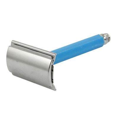 Ruilogod Good performance Blue Handle Double Edge Blade Safety Razor w Mirror Box (id: 86a 172 4b6 d0d cc8