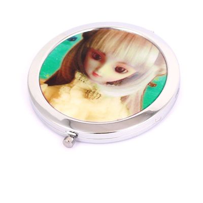 Ruilogod Stainless Steel Double Faced Collapsable Cosmetic Mirror Silver Tone (id: 271 322 31f 191 34b
