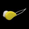 Ruilogod Soft Fiber Comma Shaped Face Skin Pore Deep Cleaning Wash Brush Yellow (id: fed 0d6 17a 867 0a6 view 2